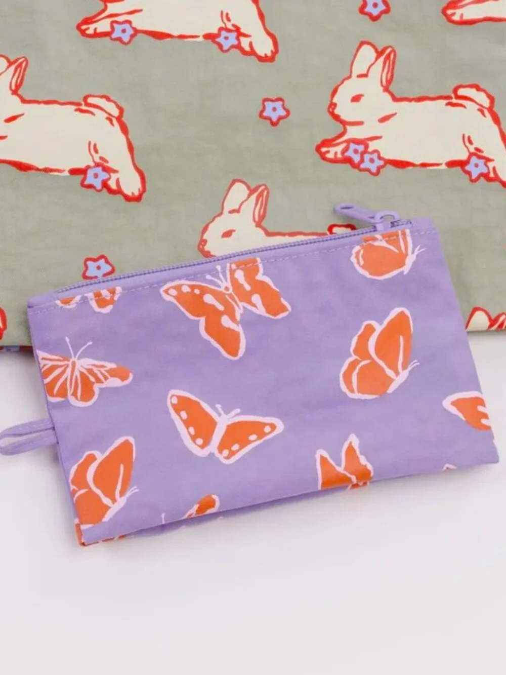 NWOT Baggu Go Pouch Small - Butterflies (Spring Animals)
